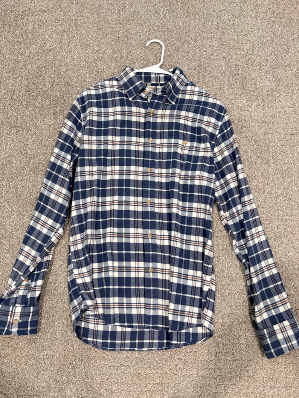 Faherty Plaid Flannel Shirt - Size Medium